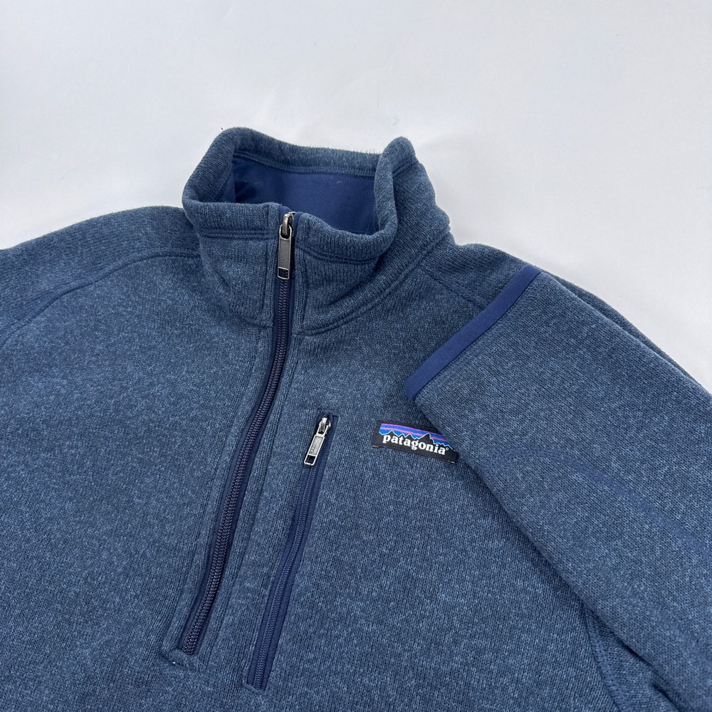 Patagonia Better Sweater 1/4 Zip Fleece Pullover Mens M Classic Navy Heather